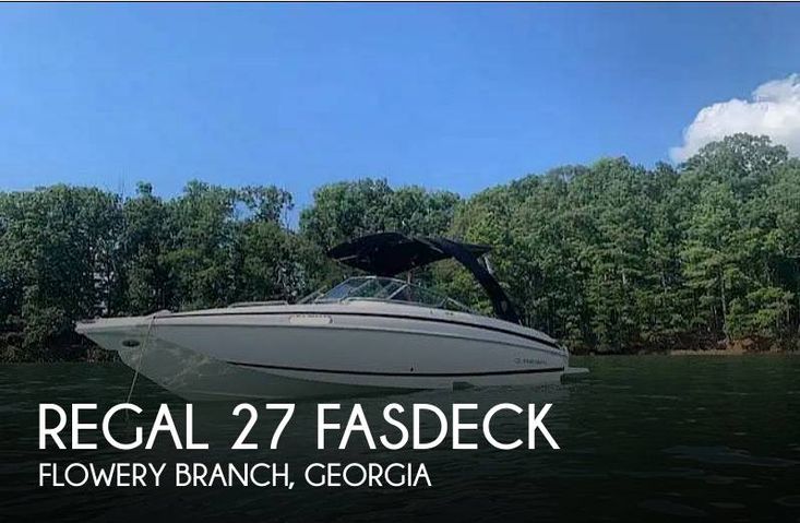 2013 Regal 27 fasdeck