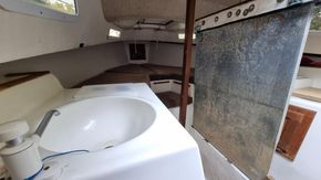 sink and keel raised 