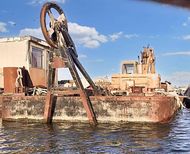 Excavator Barge