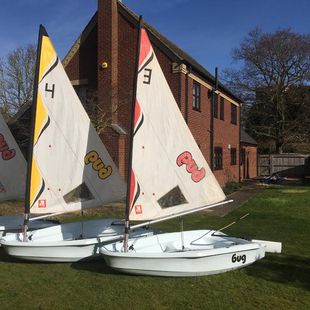 3 X Laser Bug sailing dinghy