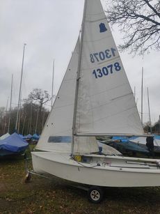 GP14 Sailing Dinghy with Combi Trailer