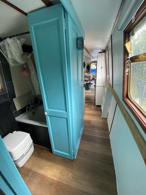 Hallway to bath & bedroom