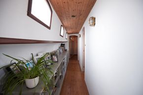 Corridor to cabins and bathroom