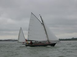 Crow is a shoal draft ketch. Based on Phil Bolger’s Moccasin design.