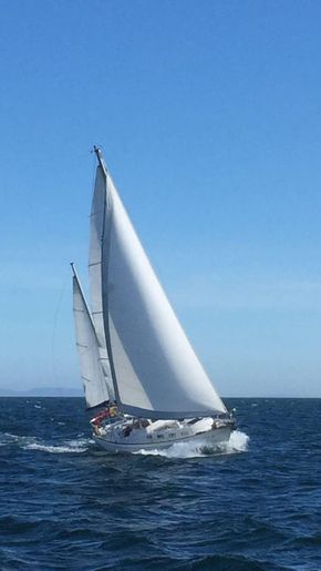 Sailing back from Pee to STRZNGFOR