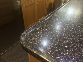 Synthetic, solid, nonporous, surface countertop material Corian® is a synthetic, solid, nonporous, surface countertop material. One of its many advantages is that the countertops feature a nearly seamless joint. It is also extremely durable and easy to ma