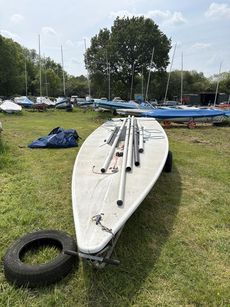 Laser with launching trolley & sails