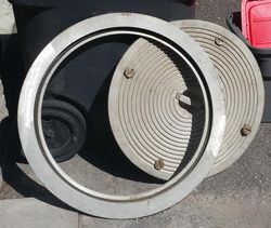 Locking Cast Aluminum Deck Plate – New – Lunenburg Foundries