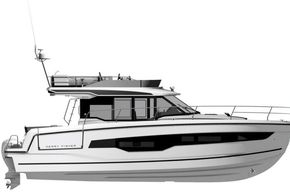 Jeanneau Merry Fisher 1295 Flybridge - diagram of side view