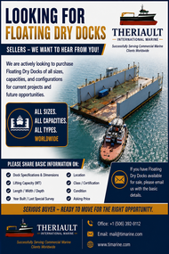 WANTED &ndash; FLOATING DRY DOCKS WORLDWIDE