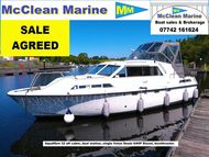 Mid 1980's Aquafibre 32 aft cabin. (Sale agreed)