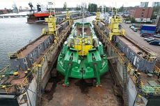 Split Hopper Barge (660m³) for Sale
