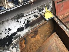 37 Narrowboat hull Project, with new steel sheet
