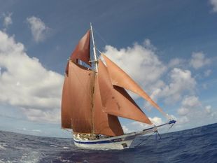 Expedition charter topsail schooner