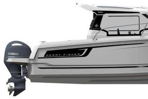 Jeanneau Merry Fisher 695 wheelhouse boat - diagram of side view