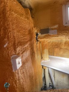 Thames barge house boat conversion fully insulated