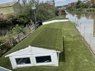 Thames barge house boat conversion fully insulated