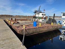1930s/1980s 130' x 42' x 8' Steel Platform Barge