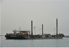 54.86m 2406T Spud barge For Sale
