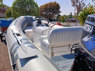 TOHATSU RIB AND 40HP ENGINE WITH TRAILER