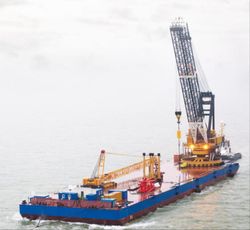 2012 Crane Barge For Charter