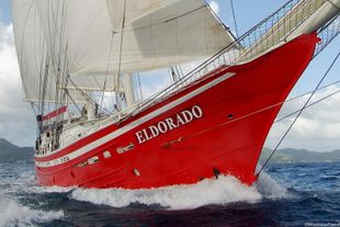 EXCITING RED SCHOONER SAILING WORLDWIDE 