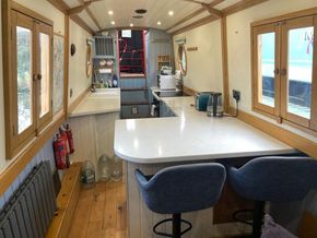 Narrowboat Hybrid 57ft Cruiser Stern  - Galley