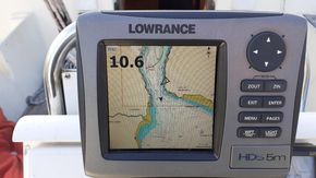 Chartplotter at the wheel