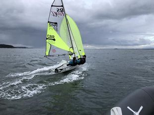 RS Feva 5144, top of the fleet boat