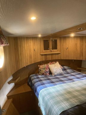 Master cabin has king size double (two memory foam topped mattresses) seamless wardrobes, cupboards, drawers with mirrored dresser