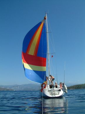 Sailing with Spinnaker