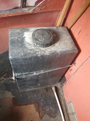 1 of 2 x200 litre water tank