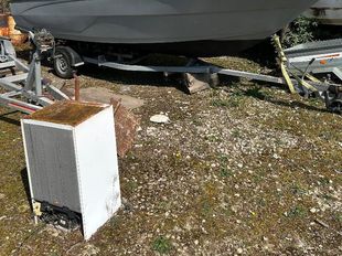 Sports boat hull and trailer