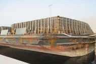 Deck Barge with Bin Walls for Sale