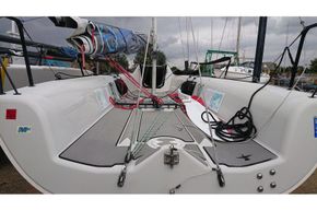 Melges 24 racing yacht - cockpit