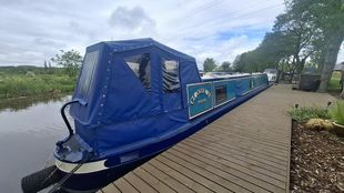 Clocked Off 57ft Reverse Layout Cruiser stern