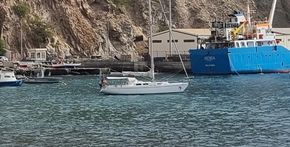 At anchor Brava, Cape Verde Feb 24