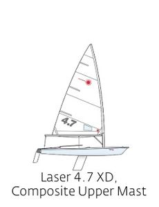 Laser 4.7 XD Composite Upper Mast