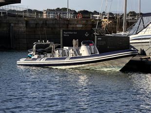 2003 Cobra 8.5m with twin 200hp engines and trailer