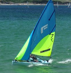 Immaculate Fusion Dinghy with combi road base