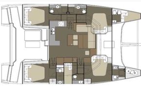 Dufour Catamarans 48 Layout