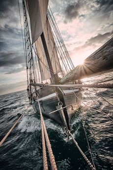 Commercial Tall ship, Cornish Lugger
