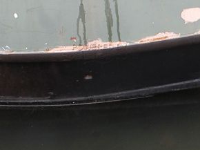 Narrowboat 55ft  - Hull Close Up