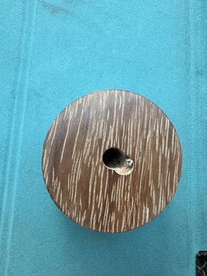 Hull core sanded to see grain Afzelia
