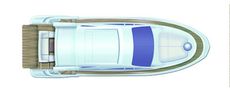 Azimut 43S Above View
