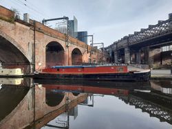 Barge with permanent mooring