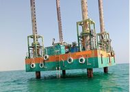 12m Self elevating 24m max depth jack up barge – For sale or charter