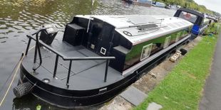 Beautiful 57 x 10 Widebeam Canal Boat