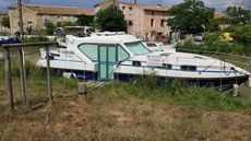 Ex Hire-boat Nicols 11m Moored on the Canal-Dy-Midi, France