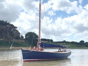 20ft Gaff Rigged, day boat with Road trailer and outboard. 